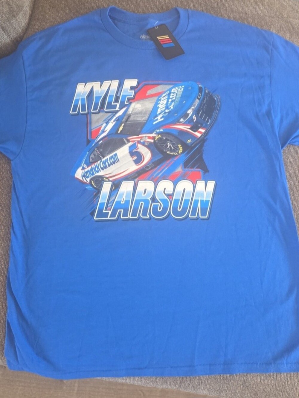 Hendrick Motorsports Kyle Larson Graphic Tee - Blue Nascar